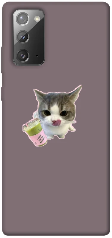 Чохол на Samsung Galaxy Note 20 cat matcha фото 1 з 1