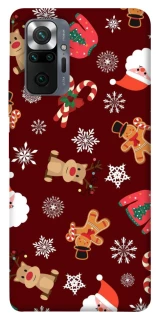 Чехол на Xiaomi Redmi Note 10 Pro Новогодний v6 фото 1 из 1