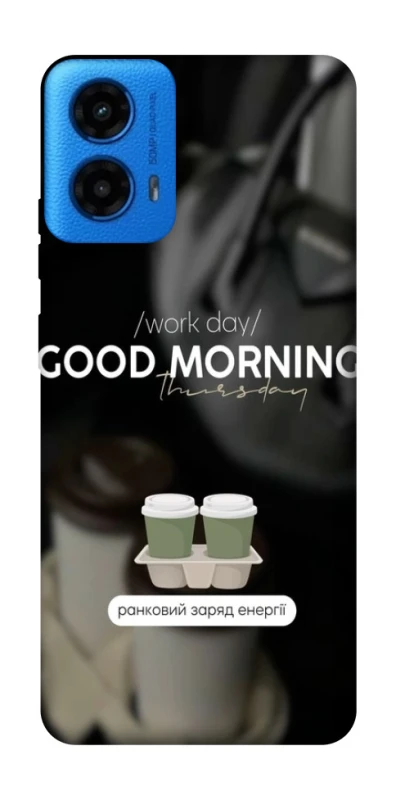 Чохол на Motorola Moto G45 Thursday coffee фото 1 з 1
