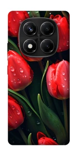 Чохол на Xiaomi Redmi Note 14 Pro 4G Червоні тюльпани фото 1 Чохол на Xiaomi Redmi Note 14 Pro 4G Червоні тюльпани фото 1 з 1
