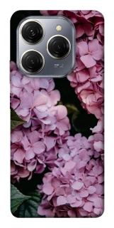 Чехол на TECNO Spark 20 Pro Розовые гартензии фото 1 из 1