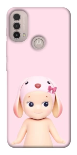 Чехол на Motorola Moto E40 Pink Ribbon Hop фото 1 из 1