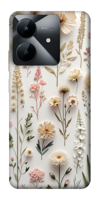 Чехол на Realme Note 60x Floral design ver.1 фото 1 из 1
