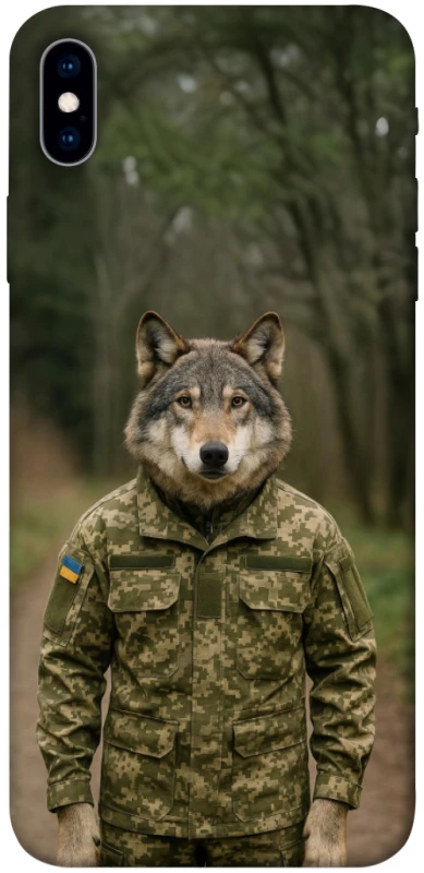 Чехол на Apple iPhone XS Max (6.5") Волк защитник фото 1 из 1