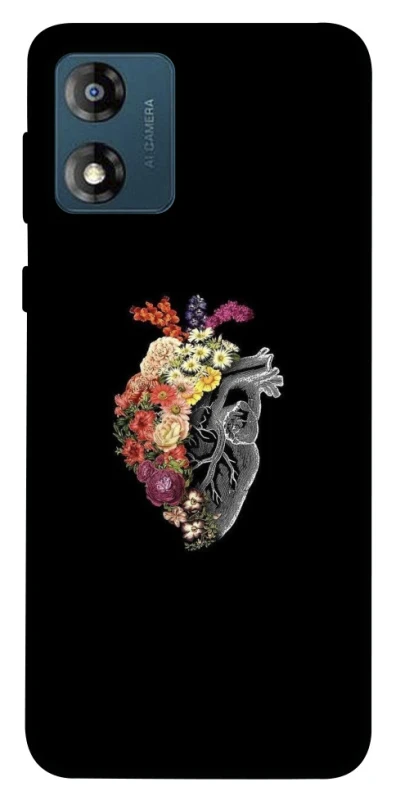 Чохол на Motorola Moto E13 Heart with flowers фото 1 з 1