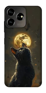 Чохол на ZTE Blade V50 Design 4G Кіт під місяцем v2 фото 1 з 1