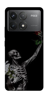 Чехол на Xiaomi Poco F6 Pro Skeleton vs Rose фото 1 из 1