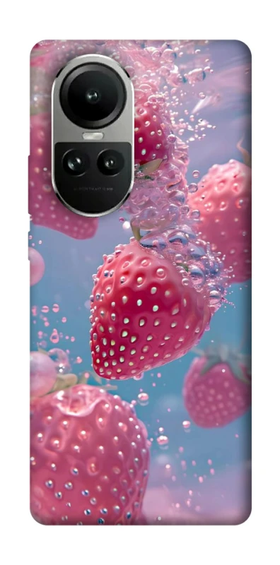 Чехол на Oppo Reno 10 Клубника в воде фото 1 из 2