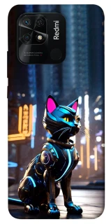 Чехол на Xiaomi Redmi 10C Cyber cat фото 1 из 1