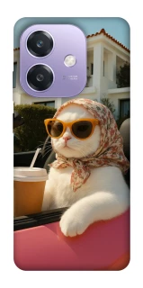 Чехол на Oppo A3 4G Stylish Cat Cruise фото 1 Чехол на Oppo A3 4G Stylish Cat Cruise фото 1 из 1