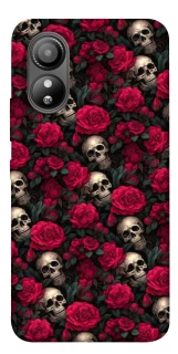 Чохол на ZTE Blade L220 Черепа та рози фото 1 з 1