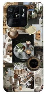 Чехол на Xiaomi Redmi 10C Coffee collage ver.4 фото 1 из 1