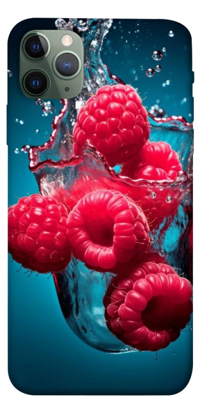 Чохол на Apple iPhone 11 Pro Max (6.5") Малинка у воді фото 1 з 1