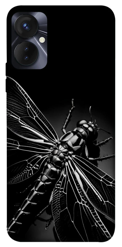 Чехол на TECNO Spark 9 Pro Black dragonfly фото 1 из 1