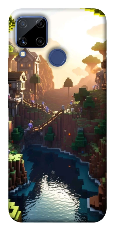 Чехол на Realme C15 Minecraft sunset фото 1 из 1