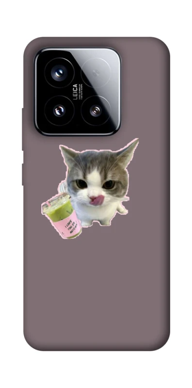 Чехол на Xiaomi 15 cat matcha фото 1 из 1