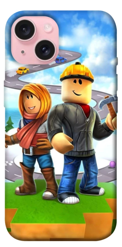 Чехол на Apple iPhone 15 (6.1") Roblox Builder Adventure фото 1 из 1