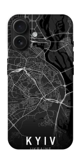 Чехол на Apple iPhone 16 Kyiv map фото 1 Чехол на Apple iPhone 16 Kyiv map фото 1 из 1
