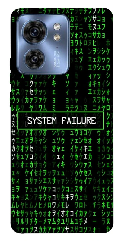Чехол на Motorola Edge 40 Matrix system failure фото 1 Чехол на Motorola Edge 40 Matrix system failure фото 1 из 1