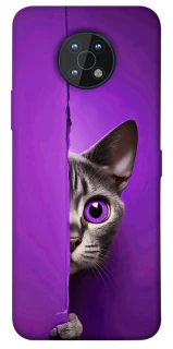 Чехол на Nokia G50 Кот-подглядыватель фото 1 из 1
