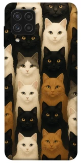 Чохол на Samsung Galaxy A22 4G Colorful Cat Collage фото 1 Чохол на Samsung Galaxy A22 4G Colorful Cat Collage фото 1 з 1