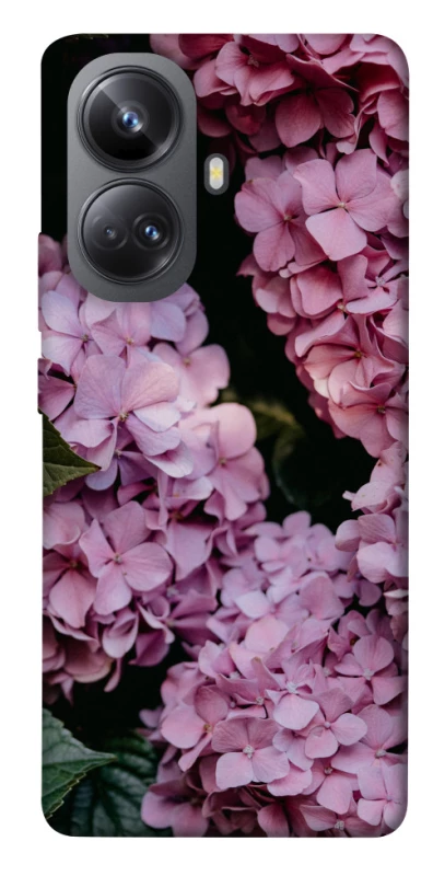 Чехол на Realme 10 Pro+ Розовые гартензии фото 1 из 1