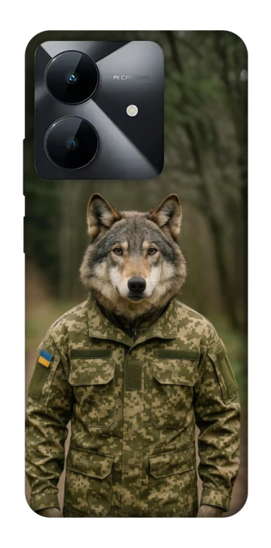 Чехол на Realme Note 60x Волк защитник фото 1 из 1