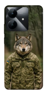 Чехол на Realme Note 60x Волк защитник фото 1 из 1