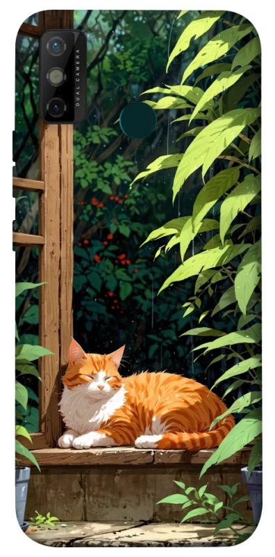 Чохол на TECNO Spark 6 Go red cat фото 1 з 1