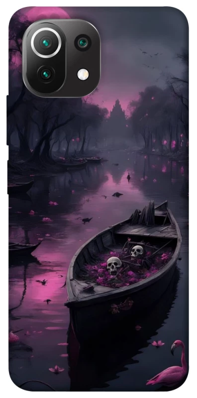 Чохол на Xiaomi Mi 11 Lite Boat and flamingo фото 1 з 1