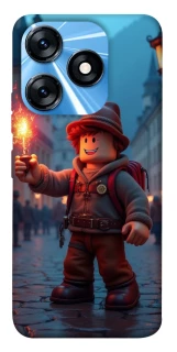 Чохол на TECNO Spark 10 Roblox Fire Logo Blue Flames фото 1 з 1