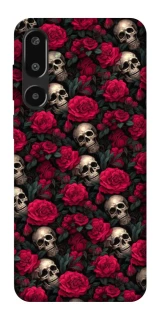 Чехол на Samsung Galaxy F16 Черепа и розы фото 1 из 1
