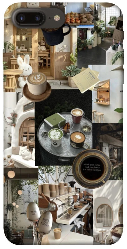 Чехол на Apple iPhone 7 plus / 8 plus Coffee collage ver.4 фото 1 из 1