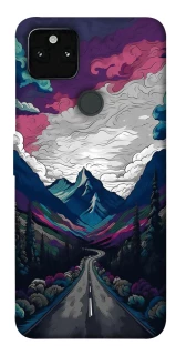 Чехол на Google Pixel 5A Нарисованные горы фото 1 из 1
