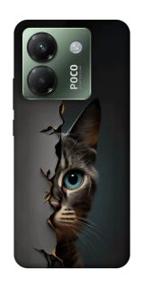 Чехол на Xiaomi Poco M7 pro 5G Кот-подглядыватель v2 фото 1 из 1