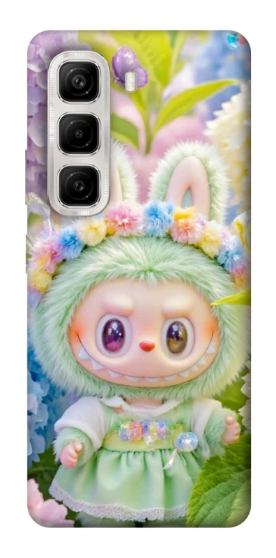 Чохол на Infinix Hot 50 4G Labubu & Flowers ver.2 фото 1 з 1