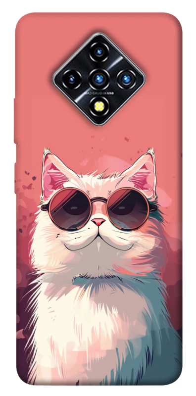 Чохол на Infinix Zero 8 Сat with glasses фото 1 з 1