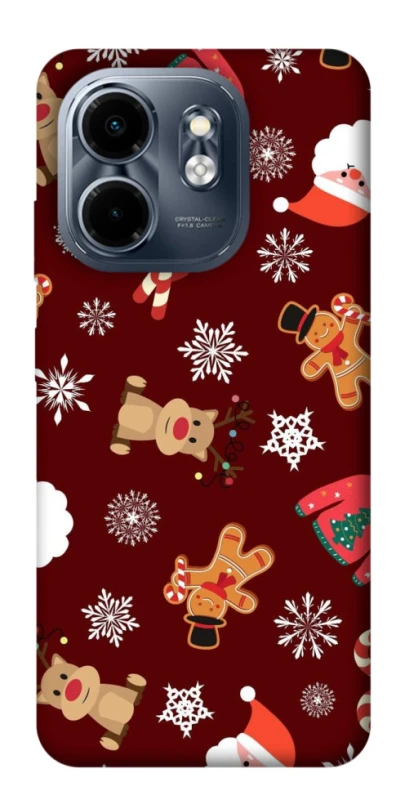 Чохол на Infinix Smart 9 4G / Hot 50i Новорічний v6 фото 1 з 1