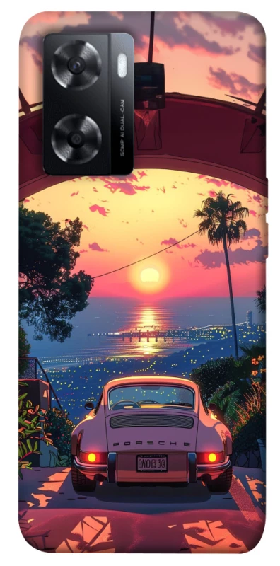 Чехол на Oppo A57s Porsche at sunset фото 1 из 1