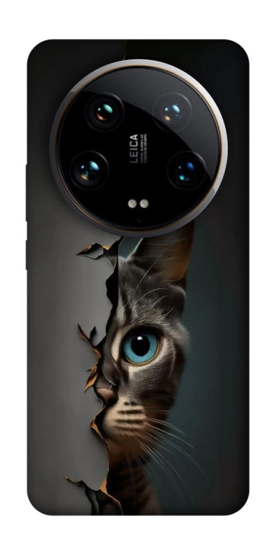 Чехол на Xiaomi 14 Ultra Кот-подглядыватель v2 фото 1 из 1
