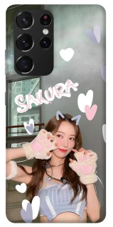 Чохол на Samsung Galaxy S21 Ultra Sakura - LE SSERAFIM фото 1 з 1