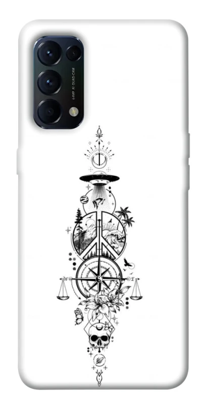 Чехол на Oppo Reno 5 4G Tattoo ver.7 фото 1 из 1