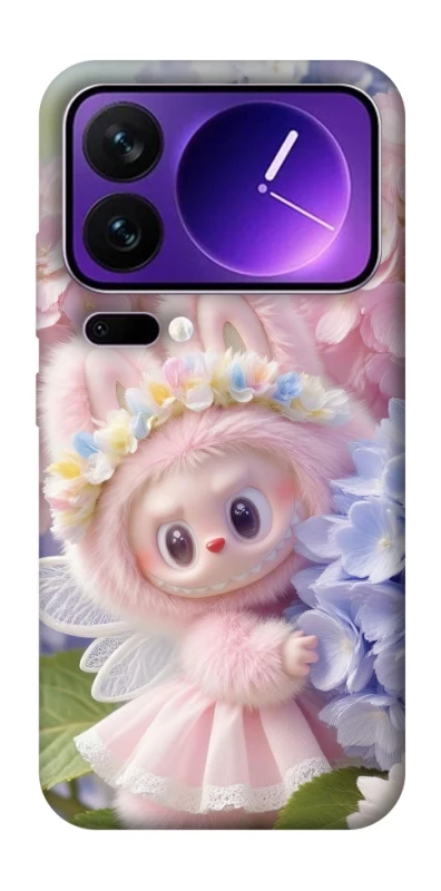 Чохол на Xiaomi 17 Pro Max Labubu & Flowers ver.1 фото 1 з 1