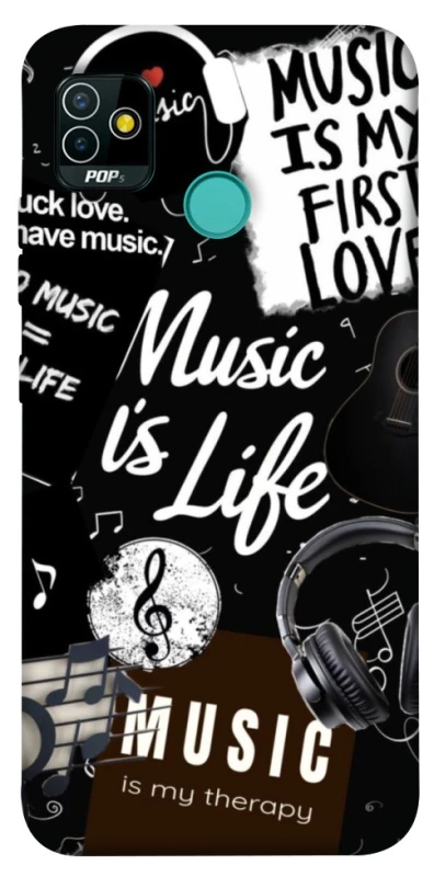 Чехол на TECNO POP 5 Music is Life фото 1 из 1