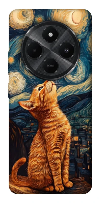 Чехол на Xiaomi Poco M7 van gogh cat фото 1 из 1
