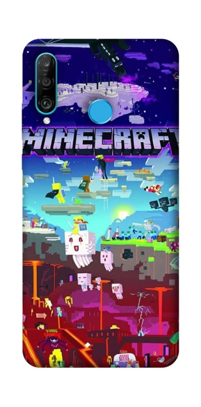 Чехол на Huawei P30 lite Minecraft world фото 1 из 1