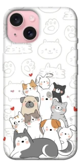 Чохол на Apple iPhone 15 (6.1") Funny Pets фото 1 з 1