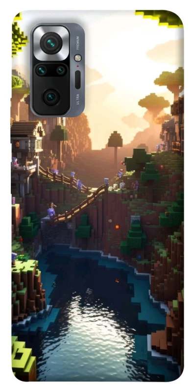 Чохол на Xiaomi Redmi Note 10 Pro Minecraft sunset фото 1 з 1