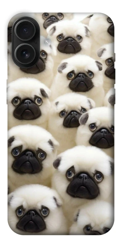 Чехол на Apple iPhone 16 Plus Doggy Pug Love фото 1 из 1
