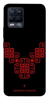 Чохол на Realme 8 Чорно-червона вишиванка фото 1 з 1
